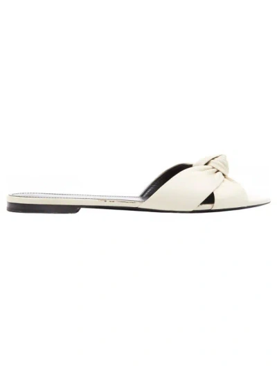 SAINT LAURENT SAINT LAURENT LEATHER SLIDES,1311131b-f1db-89aa-5e6a-0046cef653c0