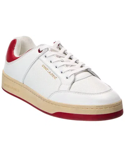 Saint Laurent Leather Sneaker In White