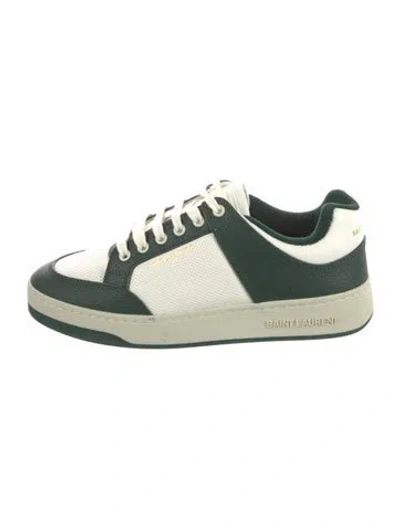 Pre-owned Saint Laurent Leather Sneakers W/ Tags In Black