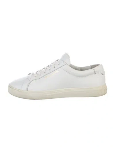 Pre-owned Saint Laurent Leather Sneakers In White