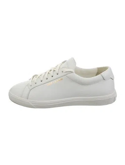 Pre-owned Saint Laurent Leather Sneakers In White