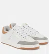 Saint Laurent Sl/61 Sneakers In Smooth Leather And Suede In White