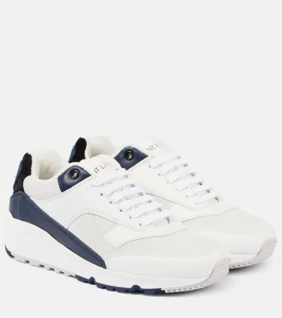 Saint Laurent Leather Trainers In White