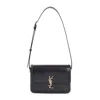 Saint Laurent Leather Solferino Bag Women In Black