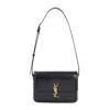 Saint Laurent Leather Solferino Bag Women In Black