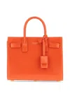 Saint Laurent Sac De Jour Nano Top-handle Bag In Smooth Leather In Orange