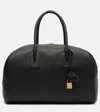 Saint Laurent Leather Tote Bag In Black