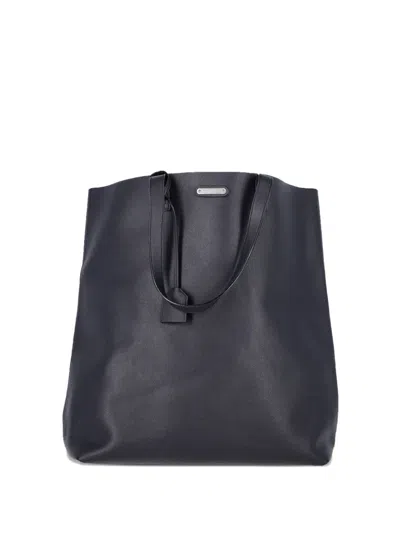 Pre-owned Saint Laurent Leather Tote Bag In Black