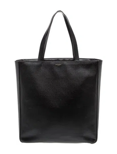 Pre-owned Saint Laurent Leather Tote In Black
