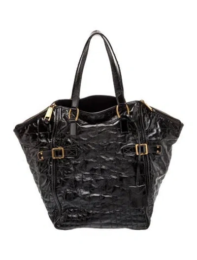 Pre-owned Saint Laurent Leather Tote In Black