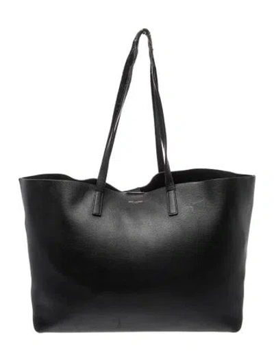 Pre-owned Saint Laurent Leather Tote In Black