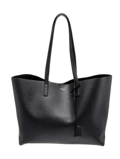 Pre-owned Saint Laurent Leather Tote In Black