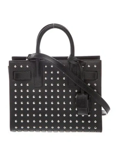 Pre-owned Saint Laurent Leather Tote In Black