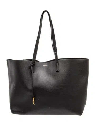 Pre-owned Saint Laurent Leather Tote In Black