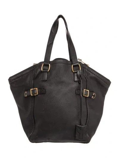 Pre-owned Saint Laurent Leather Tote In Black