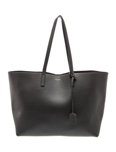 Pre-owned Saint Laurent Leather Tote In Black