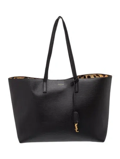 Pre-owned Saint Laurent Leather Tote In Black