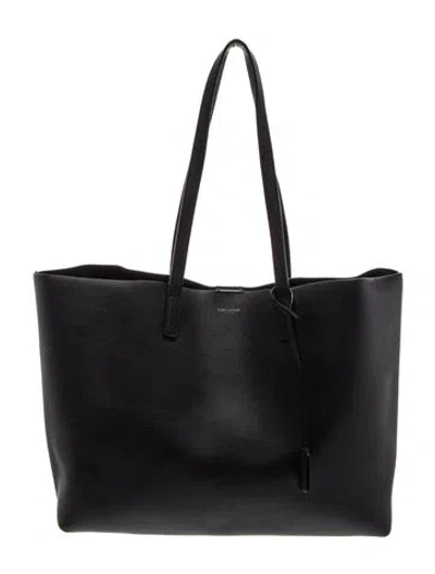 Pre-owned Saint Laurent Leather Tote In Black