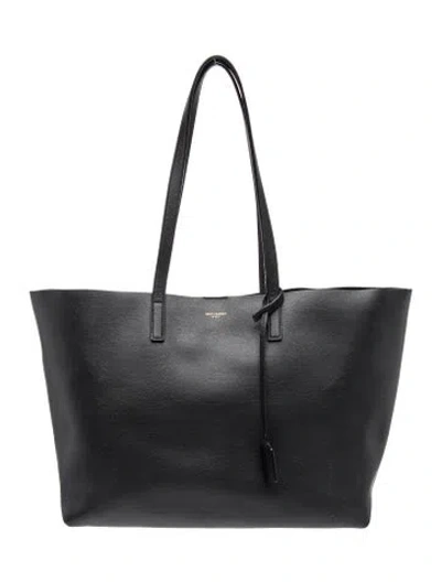 Pre-owned Saint Laurent Leather Tote In Black