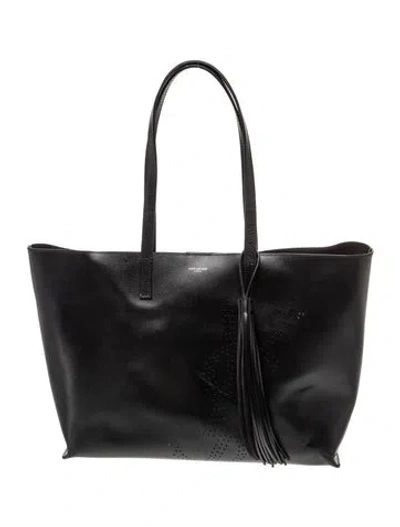 Pre-owned Saint Laurent Leather Tote In Black