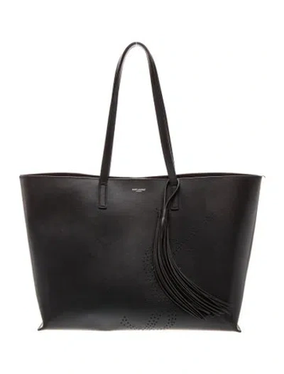 Pre-owned Saint Laurent Leather Tote In Black