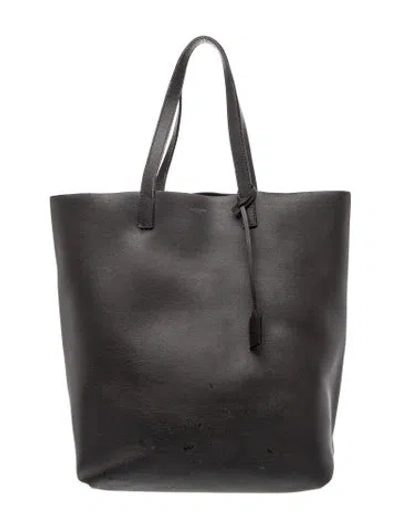 Pre-owned Saint Laurent Leather Tote In Black