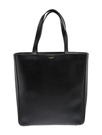 Pre-owned Saint Laurent Leather Tote In Black
