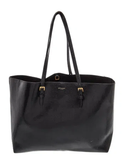 Pre-owned Saint Laurent Leather Tote In Black