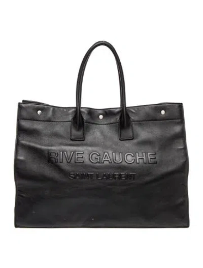 Pre-owned Saint Laurent Leather Tote In Black