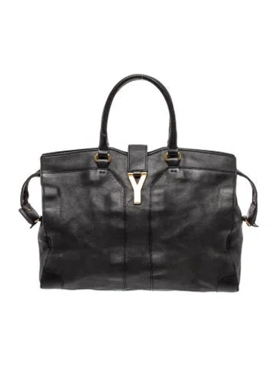 Pre-owned Saint Laurent Leather Tote In Black