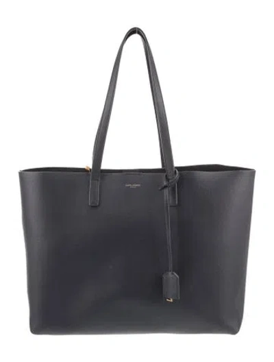 Pre-owned Saint Laurent Leather Tote In Blue