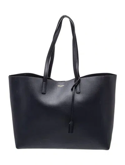 Pre-owned Saint Laurent Leather Tote In Blue
