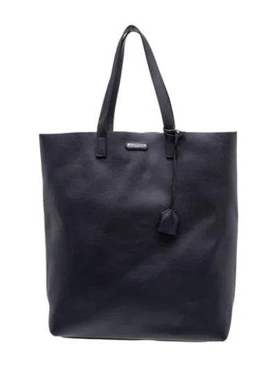 Pre-owned Saint Laurent Leather Tote In Blue