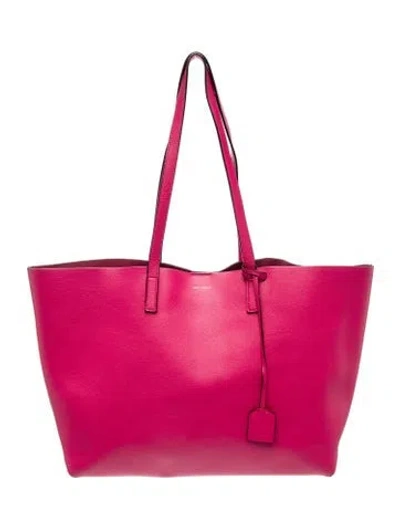 Pre-owned Saint Laurent Leather Tote In Pink