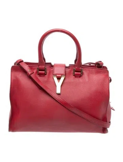 Pre-owned Saint Laurent Leather Tote In Red