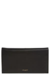 Saint Laurent Leather Travel Wallet