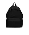 Saint Laurent Leather-trim Zipped Backpack In Black