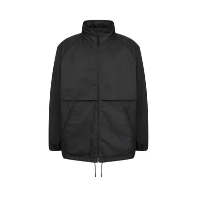 Pre-owned Saint Laurent Leather Trimmed Jacket 'bleu Outremer' | Blue | Men's Size L