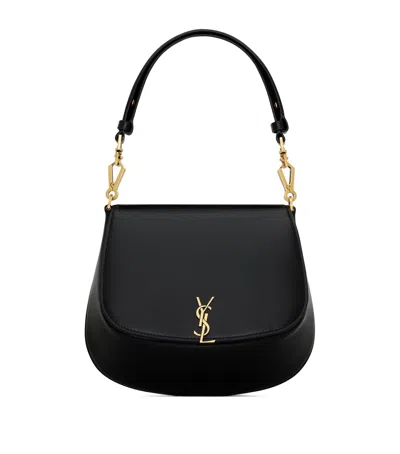 Saint Laurent Leather Voltaire Top-handle Bag In Black