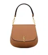 Saint Laurent Leather Voltaire Top-handle Bag In Red