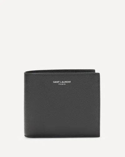 Saint Laurent Leather Wallet In Black
