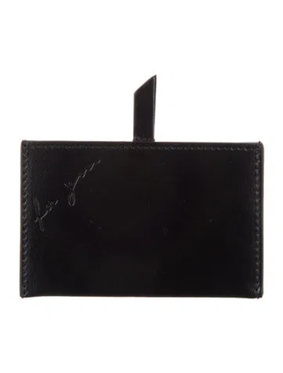 Pre-owned Saint Laurent Leather Wallet In Black