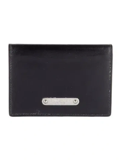 Pre-owned Saint Laurent Leather Wallet In Black