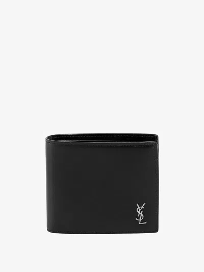 Saint Laurent Leather Wallet In Black