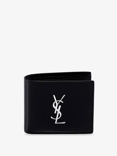 Saint Laurent Leather Wallet In Black
