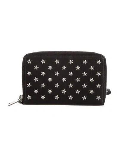 Pre-owned Saint Laurent Leather Wallet In Black