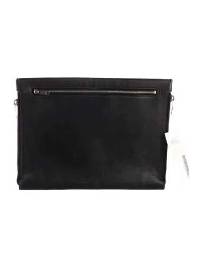 Pre-owned Saint Laurent Leather Wallet In Black
