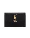 Saint Laurent Leather Wallet In Black