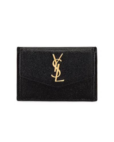 Saint Laurent Leather Wallet In Black