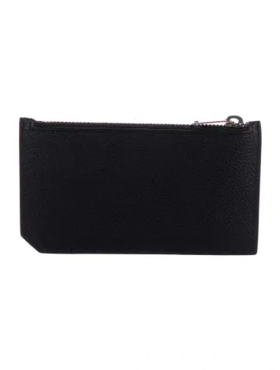 Pre-owned Saint Laurent Leather Wallet In Blue